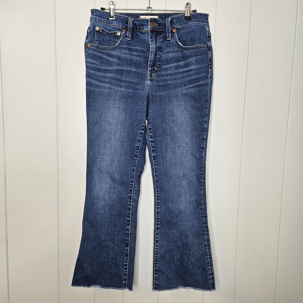 Madewell Bootcut Jeans Raw Hem Size W29  Distressed